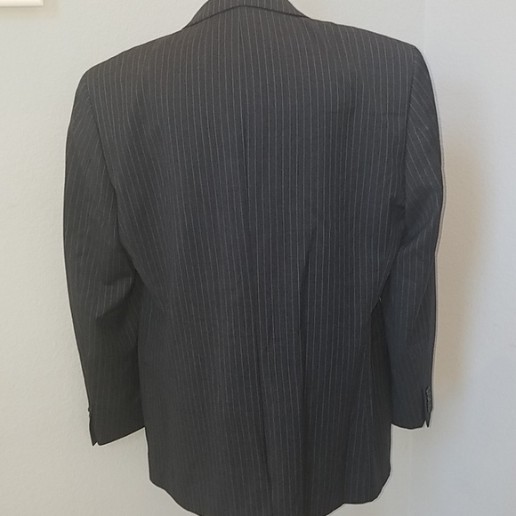 Nautica Mens Gray Striped Blue White Suit - Picture 4 of 7